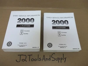 *Genuine GM 2000 J Platform Cavalier Sunfire Early Service Info. Repair Manuals - Picture 1 of 2