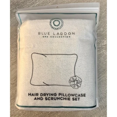 Blue Lagoon Spa Collection Hair Drying Pillowcase & Scrunchie Set Gift For Girls - Image 1 of 2