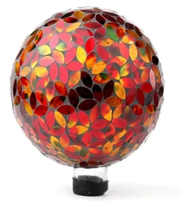 Lily's Home Colorful Mosaic Glass Gazing Ball w/ a Stunning Holograph FREE SHIP - Picture 1 of 7