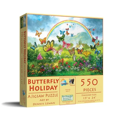 Rompecabezas SunsOut Butterfly Holiday 550 piezas Foto 1 de 4