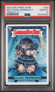 PSA 10 Never Mora 2023 GPK Prime Slime Trashy TV #25b Pop 7 Jenna Ortega - Picture 1 of 2