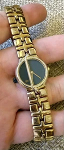 ✨⌚Raymond Weil Traviata 3321 Orologio Donna Quarzo Quadrante Nero Placcato Oro 18K ⌚ ✨ - Foto 1 di 11