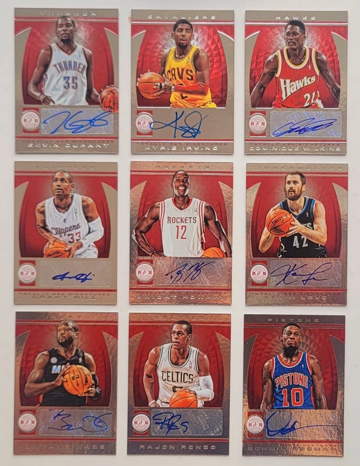 2013-14 Panini Totally Certified Basketball Totally Red Signatures /15 /10 /8 - Image 1 of 1