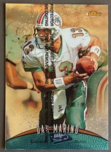 1998 TOPPS FINEST #170 DAN MARINO MIAMI DOLPHINS REFRACTOR W/ PROTECTIVE COATING - Picture 1 of 2