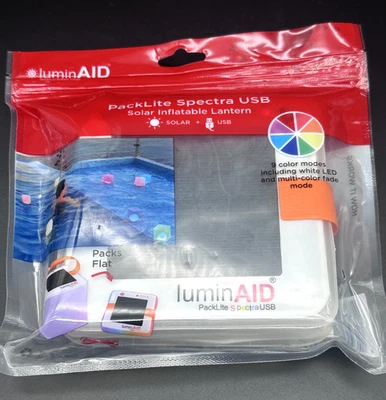 LuminAID PackLite Nova USB Linterna Solar Inflable Luz Impermeable Foto 1 de 4