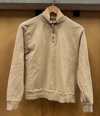 Sudadera Rudy Jude 1/4 Cremallera Mujer Talla Pequeña Beige Pullover Adulto Algodón Foto 1 de 4