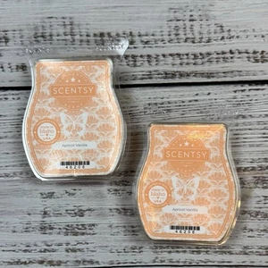 Scentsy Wax Bars Apricot Vanilla 3.2 Fl Oz Melts Warmer New Lot Of 2 Sold Out - Picture 1 of 4