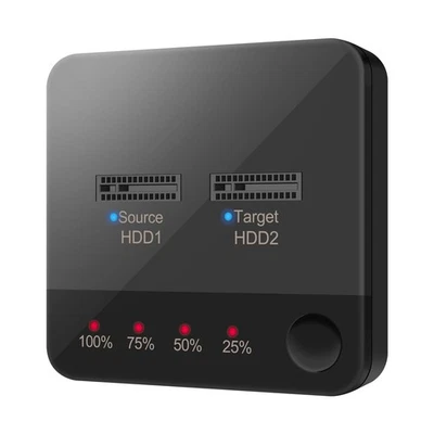 M2 Hard Drive Docking Station for SATA with Dual Drawer and One Click Clone - Image 1 of 4