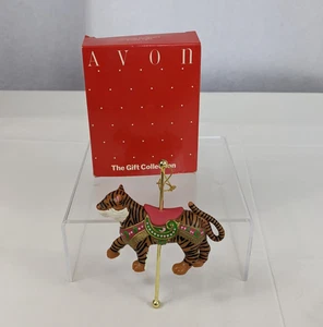 De Colección Avon Colección Regalo Exótico Tigre Carrusel Adorno de Navidad - Imagen 1 de 9