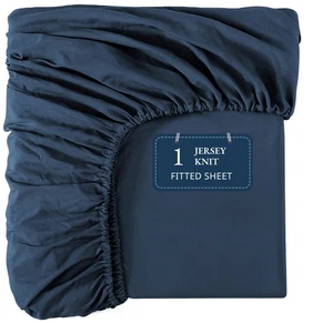 4 Way Stretch Knitted Deep Pocket Full Under Sheet - Fits Upto 16 Mattress (N... - Foto 1 di 9