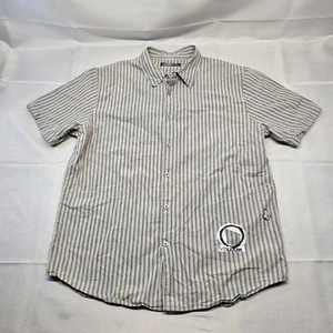 Volcom Stone Striped Button Up Short Sleeve Shirt Men Size XL - Picture 1 of 8