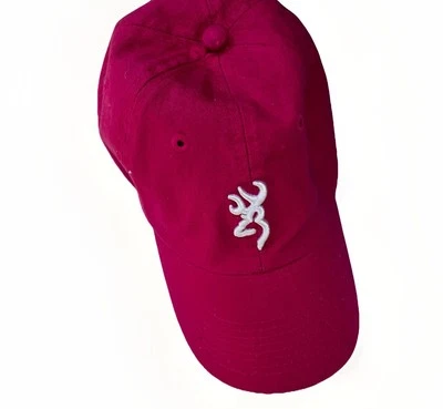 Browning Hat Deer Logo Cap Womens Pink Baseball Trucker Hunting Fish Strapback - Image 1 of 3