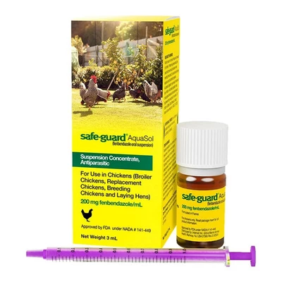 MERCK Safe-Guard AquaSol Dewormer for Backyard Chickens, 3ml