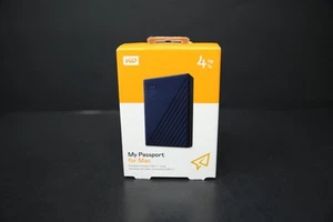 WD 4TB My Passport for Mac Portable Hard Drive HDD-WDBA2F0040BBL-WESN Free Ship - Afbeelding 1 van 5