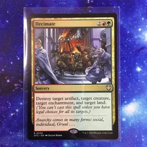 Decimate 0220 Non Foil Rare Thunder Junction Commander MTG NM Red/Green - Imagen 1 de 1