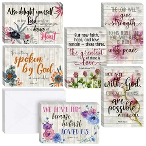 60 Pack Christian Inspirational Greeting Cards with Envelopes for Easter - Picture 1 of 7