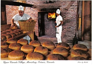 Ontario Postkarte Morrisburg Oberkanada Dorf Brot backen - Bild 1 von 2