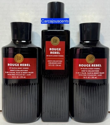 Bath & Body Works Rouge Rebel Men's 3-in-1 Hair Face & Body Wash & Cologne Mist - Image 1 of 2