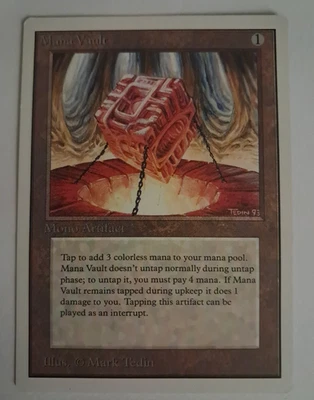 Mana Vault MP Unlimited MTG Magic the Gathering - Image 1 of 4