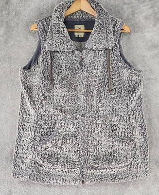 Chaleco Royal Robbins Mujer Grande Gris Sherpa Imitación Piel Cremallera Completa Acogedor Suave Exterior Foto 1 de 4