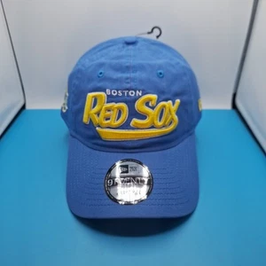 Boston Red Sox New Era 9TWENTY Adjustable Hat Cap Blue MLB City Connect Cotton - Picture 1 of 7