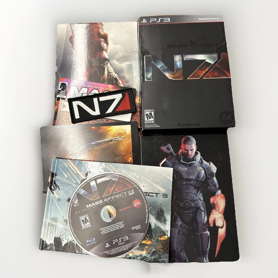 Mass Effect 3 N7 Collectors Edition (PS3) - CIB - Comic, Art Book & Patch! - Image 1 of 4