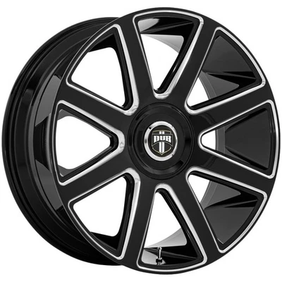 Dub DC273 Pull 24x10 6x135/6x5.5" +30mm Black/Milled Wheel Rim 24" Inch - Image 1 of 4