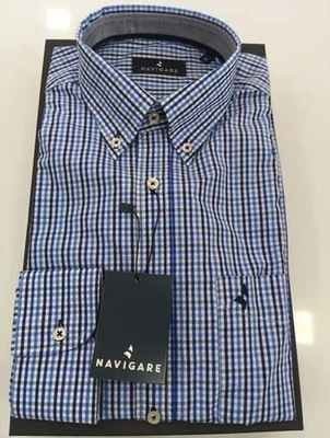 NVD3010 CAMICIA UOMO IN COTONE MANICA LUNGA NAVIGARE - Immagine 1 di 4