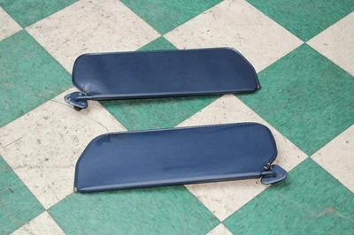 1988 Suburban Shadow Blue Overhead Roof Pair LH RH Sunvisor Sun Visor Shade OEM Foto 1 de 4