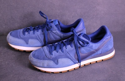 Nike Air Pegasus 83 Herren Sneaker Sportschuhe Gr. 47,5 blau Leder Suede BS647 - Bild 1 von 4
