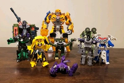 Lot of 9 Transformers Figures Robots in Disguise Armada Megatron ROTF Long Haul - Image 1 of 4