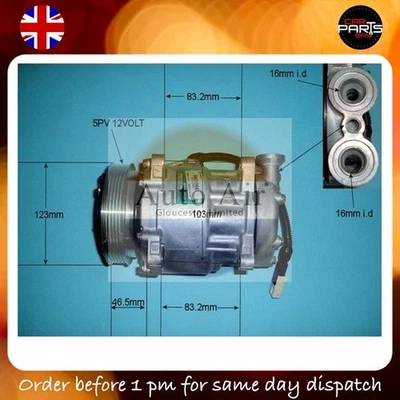 BOMBA AIRE ACONDICIONADO COMPRESOR PEUGEOT 306 PARTNER 1.4 SL 1.6 SR Foto 1 de 4