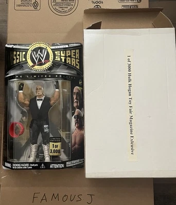WWE 绿巨人霍根玩具展 1/3000 人偶经典超级明星限量版 JAKKS — 第 1/2 张图片