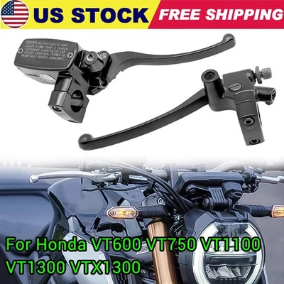 Juego de cilindros maestros de freno aptos para Honda VT600 VT750 VF750 VT1100 VT1300 VTX1300 Foto 1 de 4