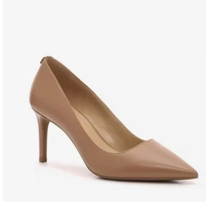 Michael Kors Alina Flex Pumps Damen Heels Größe 9M Peanut Leder Nude Klassisch - Bild 1 von 4