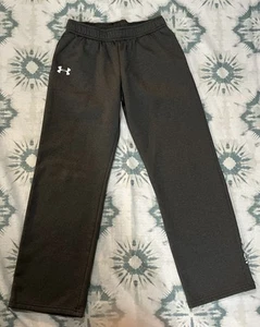 Under Armour H-Storm Sweatpants Youth Boys Large Black Loose Fit - Picture 1 of 6