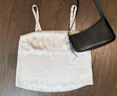 Blusa sin mangas Y2K Vintage Express seda coqueta salir indie sleaze talla M Foto 1 de 4