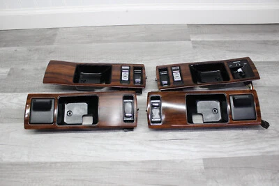 94-96 Chevy Caprice Madera Grano Puerta Panel Manija Cerradura Bisel Borde JUEGO DE 4 Foto 1 de 4