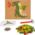 Small Foot Plants and Creatures Toy, Wood, with Cork Board and Hammer, for Kids 