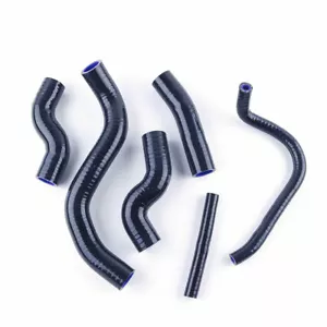 Black For 2007-2011 KAWASAKI Z1000 Z 1000 Silicone Radiator Coolant 3-ply Hose - Foto 1 di 7