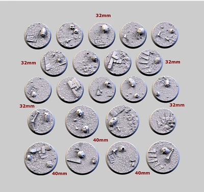 TXARLI FACTORY Fantasy Football bases 25, 28.5, 32, 40, 60, 80mm round + more Txarli 2