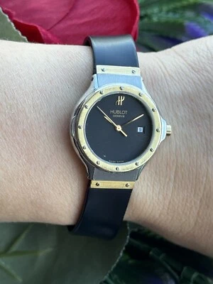 Hublot MDM Geneve Clásico Cuarzo Dama Oro 18k y Acero Hecho en Suiza Foto 1 de 4