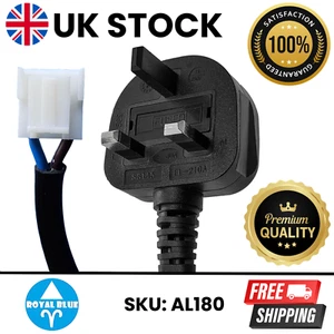 CABLE DE ALIMENTACIÓN ORIGINAL PARA TV LED TOSHIBA 40L3863DB JVC LT-39C610 LT-39CA120 - Imagen 1 de 1