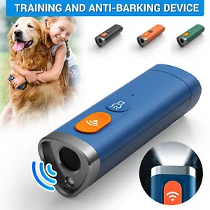 Ultrasonic Pet Dog Repeller Anti-Barking Stop Bark Training Device Rechargeable - Picture 1 of 17