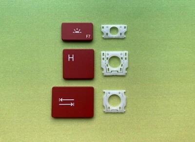 Taste / Key Microsoft Surface Pro  Type Cover Tastatur Alcantara Mohnrot 1725 - Bild 1 von 4