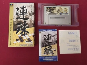 Gioco completo Super Gomoku Narabe Renju giapponese Mahjong Super Famicom SNES - Foto 1 di 5
