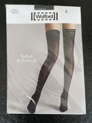 Wolford Velvet de Luxe 50 Stay-Up S small anthracite - Bild 1 von 2
