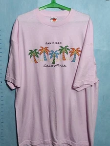 California Mens Graphic T-Shirt T Shirt Tee Size XL Pink, ALSTYLE - Picture 1 of 10