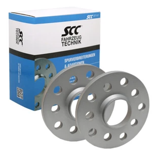 2x ensanchamiento de carril 10 mm LK 5x98 20 mm total SSC distanciador D58,1 mm plata - Imagen 1 de 3