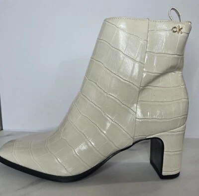 Calvin Klein Deni Womens Faux Snake Skin Ankle Boots 6 M - Image 1 of 4